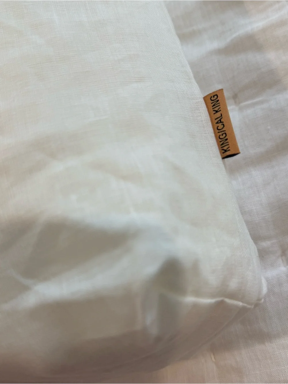 New Quince European Linen Duvet Cover Set King/CalKing MSRP $214 Ivory